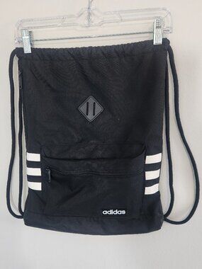 Adidas Classic 3S Sack Pack Black Drawstring Gym Bag